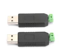 FTVOGUE Adaptador Convertidor USB a Módulo Serie de Plástico con Pantalla LED Alcance de 1200 M Alimentado por USB para Máquina de Control PLC Comunicación de Datos y Control de Acceso