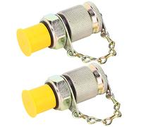 FTVOGUE Adaptador de Prueba Hidráulica, Fácil de Usar, Tapa Protectora de Metal, Monitoreo de Presión, Compatible con Instrumentos de Medición, Presión de Trabajo 63MPa, de Estallido > 2520bar,