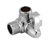 FTVOGUE Adaptador de Válvula en T de 3 Vías de Derivación de Latón Cromado G1 / 2 "Para Instalación de Brazo de Ducha
