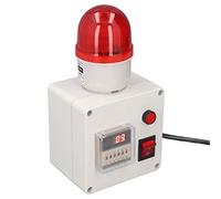 FTVOGUE Alarma Industrial Alarma de Sonido de Alto Decibelio Temporizador de Ciclo Sirena con Sincronización Programable de 6 Dígitos para Fabricación Procesamiento de Alimentos
