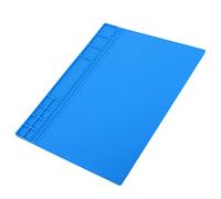 FTVOGUE Alfombra de Reparación Magnética de Calor de Silicona para Soldadura por Teléfono - Plataforma de Mantenimiento para la Reparación - 405x305x8 Mm (azul oscuro)
