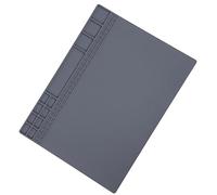 FTVOGUE Alfombra de Reparación Magnética de Calor de Silicona para Soldadura por Teléfono - Plataforma de Mantenimiento para la Reparación - 405x305x8 Mm (GRAY)