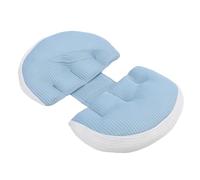 FTVOGUE Almohada de Embarazo, Soporte de Maternidad en Forma de U para Dormir de Lado, Algodón de Poliéster Suave, Alivio del Vientre y la Espalda para Mujeres Embarazadas