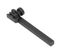 FTVOGUE Barra de Soporte para Indicador de Prueba de Esfera Rectangular, Medidor de de Aleación de Aluminio con Abrazadera de 9x9 Mm y Extensión de 100 Mm para Medición de Precisión