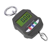 FTVOGUE Báscula Colgante Digital, Balanza de Grúa Portátil 300 Kg con Pantalla LCD y Gancho de Acero Inoxidable, for Almacén, Granja y Carga (BLACK)