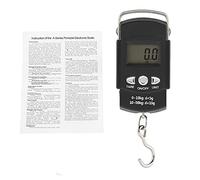 FTVOGUE Báscula de pesaje 50KG / 10G Escala electrónica Digital portátil para Peces con Gancho de Cinta métrica