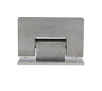 FTVOGUE Bisagra para Puerta de Ducha, Bisagra de Puerta de Vidrio de Acero Inoxidable para Vidrio de 8-12 Mm, Apertura de 0-90°, Retorno Automático desde 25°, Soporte de Pared Cepillado para Cabinas