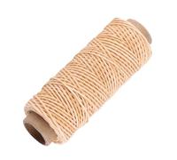 FTVOGUE Bobinas de hilo de coser encerado de color, para zapatos, costura a mano, 150D, 50 m (beige)