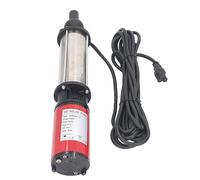 FTVOGUE Bomba de Pozo Profundo CC Bomba de Agua Solar de 24 V 300 W con Motor de Cobre Cuerpo de Acero Inoxidable Flujo de 4 M³ H Elevación de 15 M Salida de 1 Pulgada para Hogares Granjas Vehículos