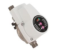 FTVOGUE Bomba Elevadora de Presión de Agua, Bomba Elevadora de Ducha Automática de bajo Ruido DC24V con Detección Inteligente de Entrada de Agua, 3 Configuraciones de Velocidad 100W 150W (Enchufe de