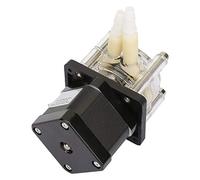 FTVOGUE Bomba Peristáltica con Motor Paso a Paso, Bomba Autocebante de Vacío con Carcasa de PC de 6 a 30 V, Flujo Mínimo de 0 a 400 Ml, Tubo de Silicona, para Dosificación de Líquidos Químicos de