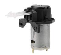 FTVOGUE Bomba Peristáltica DC12V / 24V Bomba Dosificadora DIY Cabeza de Tubo Peristáltico Para el Laboratorio de Análisis Químico Químico(Black 12v 1 * 3)