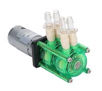 FTVOGUE Bomba Peristáltica de Doble Cabezal Bomba Dosificadora Peristáltica de Doble Canal 700 Ml/min X2 con Rodamientos de Bolas de bajo Ruido y Tornillos de Acero Inoxidable para (DC12V)