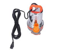 FTVOGUE Bomba Sumergible DC12V 300W Bomba de Refuerzo de Pozo de Acero Inoxidable con Estructura de Anillo Flotante de Alambre de Núcleo Aislado de Cobre Rojo para Transferencia de Agua de Agricultura
