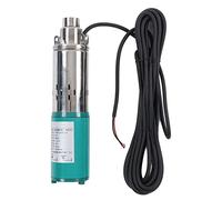 FTVOGUE Bomba Sumergible Solar Bomba de Pozo Profundo de Acero Inoxidable DC24V 260W Motor de Cobre con Cepillo 1.2m3 H 40m Elevación Salida de 25 Mm para Transferencia de Agua de Sumidero de Riego