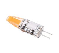 FTVOGUE Bombilla G4 COB de Silicona, 2 Pines, 3W, 400LM, CA, CC, 12V, 360 Grados, sin Parpadeo, Iluminación para Lámpara de Techo, Lámpara de Mesa, Uso Doméstico (Blanco cálido 2700K-3000K)
