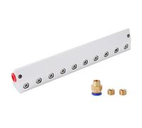 FTVOGUE Boquilla de Aire Comprimido de Aleación de Aluminio con Hoja de Soplado de Aire con Interfaz de Rosca de 1/4 de Pulgada para Eliminación de Polvo de Agua en Limpieza Industrial