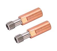 FTVOGUE Boquilla de Garganta para Impresora 3D, Garganta de Hotend Bimetálica de Cobre de Aleación de Ti, Rosca M6 de Orificio Pasante de 4,1 Mm, Rango de Calor de 842 a 932 °F, para Actualización