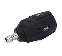 FTVOGUE Boquilla de Lavado a Presión, Cabezal Rociador Ajustable 5 en 1 con Punta Giratoria de 360 grados, Conector Rápido de 1 4 Pulgadas, para Vehículos Grandes, Calzadas, Patios y Equipos