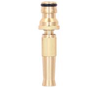 FTVOGUE Boquilla de Manguera de Latón, Pulverizador de Chorro Ajustable de Alta Presión, Boquilla Duradera con Conector Rápido para Riego Eficiente del Jardín