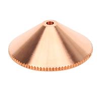 FTVOGUE Boquilla Láser de Latón de una Sola Capa para Máquina Cortadora | Rosca M11, 28 Mm de Diámetro, 0,6 Pulgadas de , Alta Dureza, Resistente a la Corrosión, para Precitec y Hanslaser