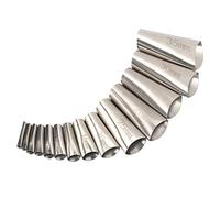 FTVOGUE Boquilla para Calafateo de Acero Inoxidable de 45 Grados con 14 Tamaños para una Aplicación Eficiente en Cocinas y Baños