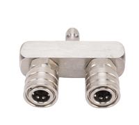 FTVOGUE Boquilla para Lavadora de Alta Presión, Conexión Rápida de 1/4 de Pulgada, Cabezal Doble de Acero Inoxidable de 5000 PSI con 4 Puntas para una Mayor Eficiencia de Limpieza