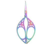 FTVOGUE Bordado Tijeras Vintage Hoja de Diseño de Acero Inoxidable Hogar Costura Tijeras para Coser Bordado DIY Artesanía(Colorful)