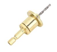 FTVOGUE Broca Avellanadora con Tornillo de Tope, Vástago Hexagonal de 1/4 de Pulgada, Profundidad Ajustable, Broca Cónica de 3,2 X 8 Mm para Carpintería, Construcción de Acero de Tungsteno para