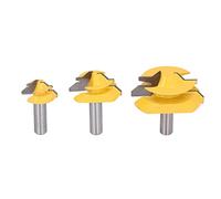 FTVOGUE Broca Enrutadora de 1/2 Pulgada, Material de Acero Al Carbono, Cortes en ángulo de 45 Grados para Conexiones de Madera Fuertes, Ideal para Ebanistas y Proyectos de Carpintería de Bricolaje