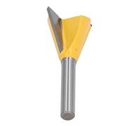 FTVOGUE Broca Enrutadora de de Milano, Cortador Ranurador de Madera de Aleación de Acero de Tungsteno, Vástago de 1/4 de Pulgada, Ideal para Proyectos de Carpintería (6*7/8))