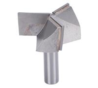 FTVOGUE Broca Enrutadora de Fondo de 3 Flautas, Recortadora Plana de Carburo para Carpintería, Cabezal de Aleación con Diámetro de Cortador de 50 Mm para Enrutador CNC y Herramientas de Mano