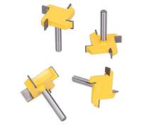 FTVOGUE Broca para Enrutador de Aplanamiento Broca para Enrutador de Superficie de Losa para de Cepillado Vástago de 1/4 de Pulgada Fresa para Carpintería CNC de 4