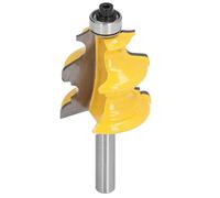 FTVOGUE Broca para Enrutador de Marcos de Fotos, Brocas de Acero Al Carbono para Proyectos de Carpintería de Ranurado y Molduras de Madera, Tamaño de Vástago de 1/4 de Pulgada y Diámetro de Cortador