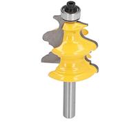 FTVOGUE Broca para Enrutador de Marcos de Fotos, Brocas de Acero Al Carbono para Proyectos de Carpintería de Ranurado y Molduras de Madera, Tamaño de Vástago de 1/4 de Pulgada y Diámetro de Cortador