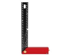 FTVOGUE Buscador de ángulo de Regla Cuadrada de Carpintero Cuadrado de ángulo Recto Plegable en Forma de L con Ajuste de un Paso de 15 ° Rotación de 330 ° para Carpintería de Ingeniero