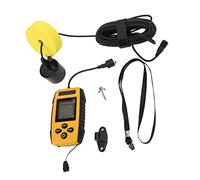 FTVOGUE Buscador de Peces con Sonda, Buscador de Profundidad con Cable ABS con Retroiluminación LCD, Rango de 328 Pies, Haz de 45 Grados, Pantalla de Medidor de Pies para Barco, Kayak, Muelle, Pesca