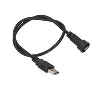 FTVOGUE Cable Conector Tipo C USB3.0 Resistente Al Agua con Bloqueo de Hebilla 30 V 1,5 A 0,5 M para Dispositivos Exteriores, Equipos Mecánicos y Conexiones IoT