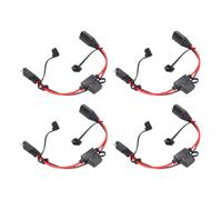 FTVOGUE Cable de Extensión SAE de 14 AWG de 1 Pie con Fusible de 20 A y Cubiertas Impermeables para Cargador de Batería G750 G1100 G3500 G7200 G4 GENIUS2X2 GENIUS2X4