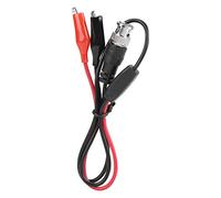 FTVOGUE Cable de Sonda de Prueba de Osciloscopio de 2 Piezas, Conector Macho BNC a Clips Dobles de 0,5 M, con Material Aislado de PVC, para Laboratorio Eléctrico de Fábrica Electrónica