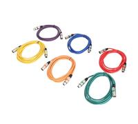 FTVOGUE Cable XLR Macho a Hembra de 6 Piezas, Conector de Aleación de Zinc Premium de 10 Pies, Conductor de Cobre Libre de Oxígeno para Micrófonos, Interfaces de Audio, Mezcladores