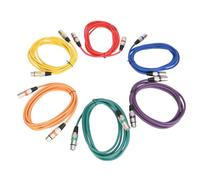 FTVOGUE Cable XLR Macho Hembra Cable de Micrófono de 10 Pies con Blindaje de Doble Capa Cobre Libre de Oxígeno para Micrófonos Mezcladores Interfaces de Audio en Grabación de Escenario de Estudio