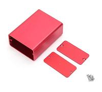 FTVOGUE Caja de Aluminio para Proyectos Electrónicos, Diseño Tipo Dividido, 23x44x60 Mm, para Placa de Circuito, Bricolaje, con Refrigeración Eficiente y Blindaje EMI