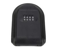 FTVOGUE Caja de Bloqueo de Llaves Montada en la Pared, Caja de Almacenamiento de Llaves ABS con Cerradura de Combinación, de Seguridad Impermeable para Exteriores para de Apartamento, Garaje, (Black)