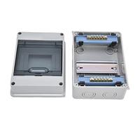 FTVOGUE Caja de Conexiones de 5 Vías, Caja Eléctrica Impermeable ABS IP65, Cubierta Transparente, Ideal para Comunicación Eléctrica Interior y Exterior
