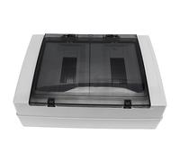 FTVOGUE Caja de Distribución Impermeable Caja de Panel Eléctrico de 24 Vías con Tapa Transparente ABS + PC con Clasificación IP65 para Equipos de Comunicación en Interiores y Exteriores