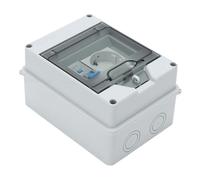 FTVOGUE Caja de Enchufe de Pared para Montaje en Superficie, Caja Eléctrica Impermeable IP65 con Disyuntor y Enchufe de 16 A 1P+N, para Talleres de Sótanos de Uso en Exteriores