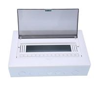 FTVOGUE Caja de Protección de Distribución Caja de Disyuntor de Montaje Abierto de 15 Vías con Riel DIN para el Hogar, Taller, Hotel, Centro Comercial y Protección de Circuito de Central Eléctrica
