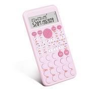 FTVOGUE Calculadora Científica 240 Funciones Calculadora de Matemáticas Calculadora de Ingeniería con Gran Pantalla LCD de 2 Líneas para la Oficina Escolar de los Estudiantes (Pink-2)