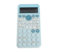 FTVOGUE Calculadora Científica 240 Funciones Calculadora de Matemáticas Calculadora de Ingeniería con Gran Pantalla LCD de 2 Líneas para la Oficina Escolar de los Estudiantes (Azul Claro)